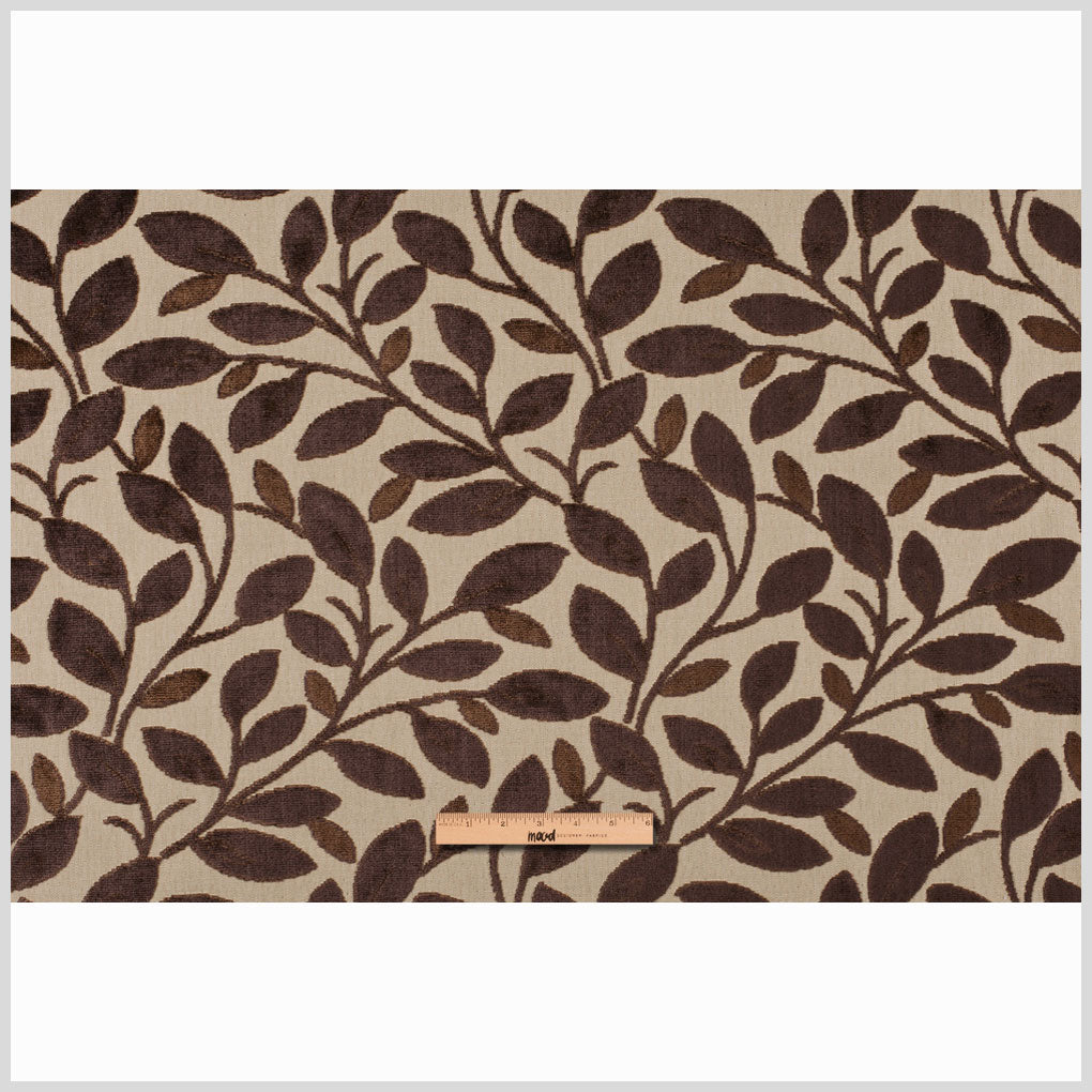 Beige/Mocha Floral Chenille Full
