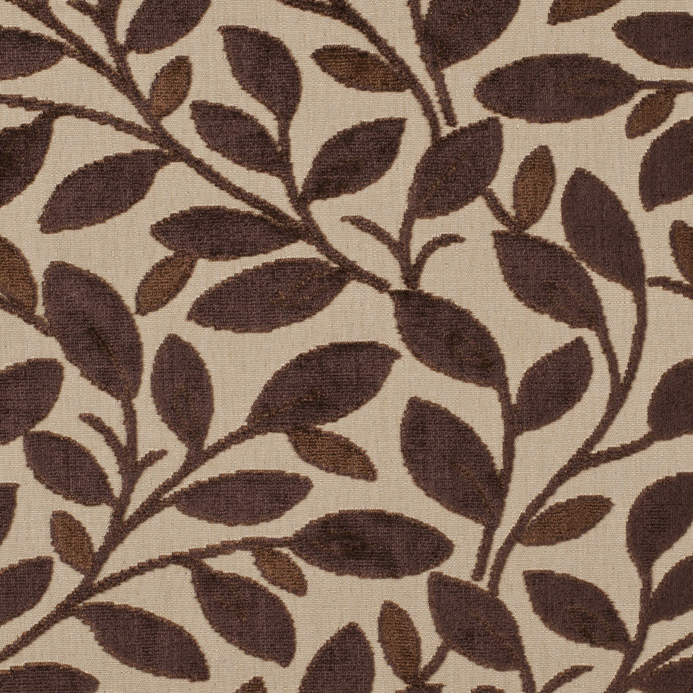 Beige/Mocha Floral Chenille