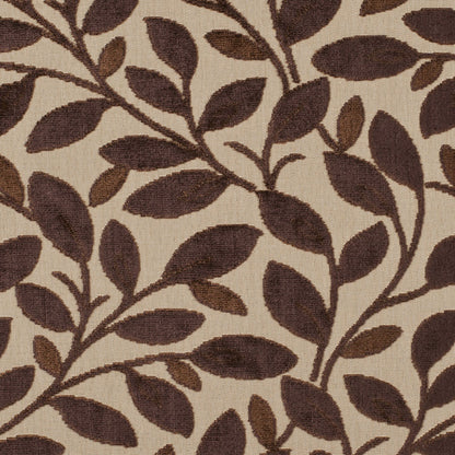 Beige/Mocha Floral Chenille