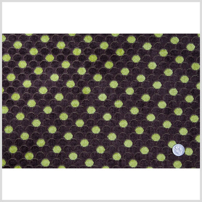 Mulberry/Citron Polka Dots Chenille Full