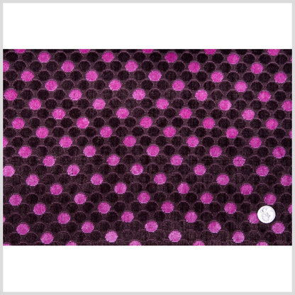 Chocolate/Liz Berry Polka Dots Chenille Full