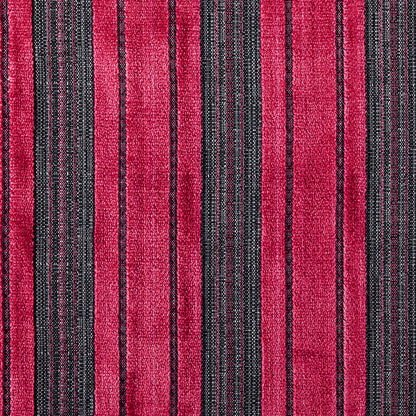 Roja Red/Heather Gray Stripes Chenille