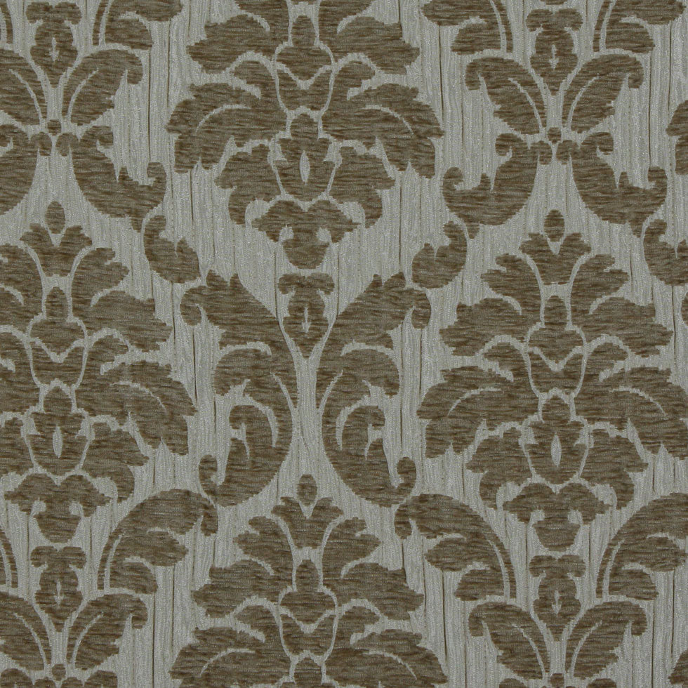 Cashmere/Beige Damask Chenille Detail
