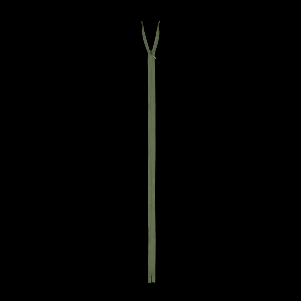 Invisible Zipper 24" by YKK - 064 Turtle Green Detail