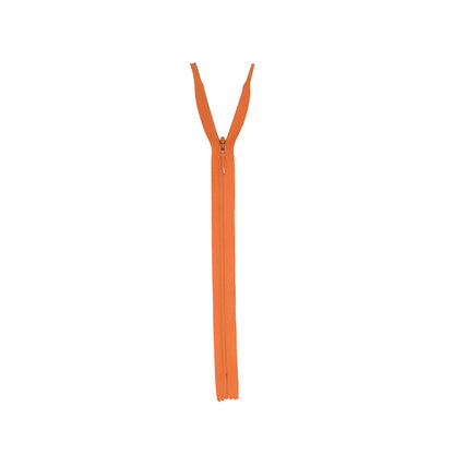 Invisible Zipper 9" by YKK - 006 Medium Orange Detail