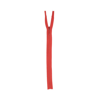 Invisible Zipper 9" by YKK - 200 Medium Orange-Red Detail