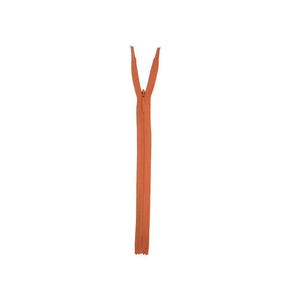 Invisible Zipper 9" by YKK - 234 Fall Orange Detail