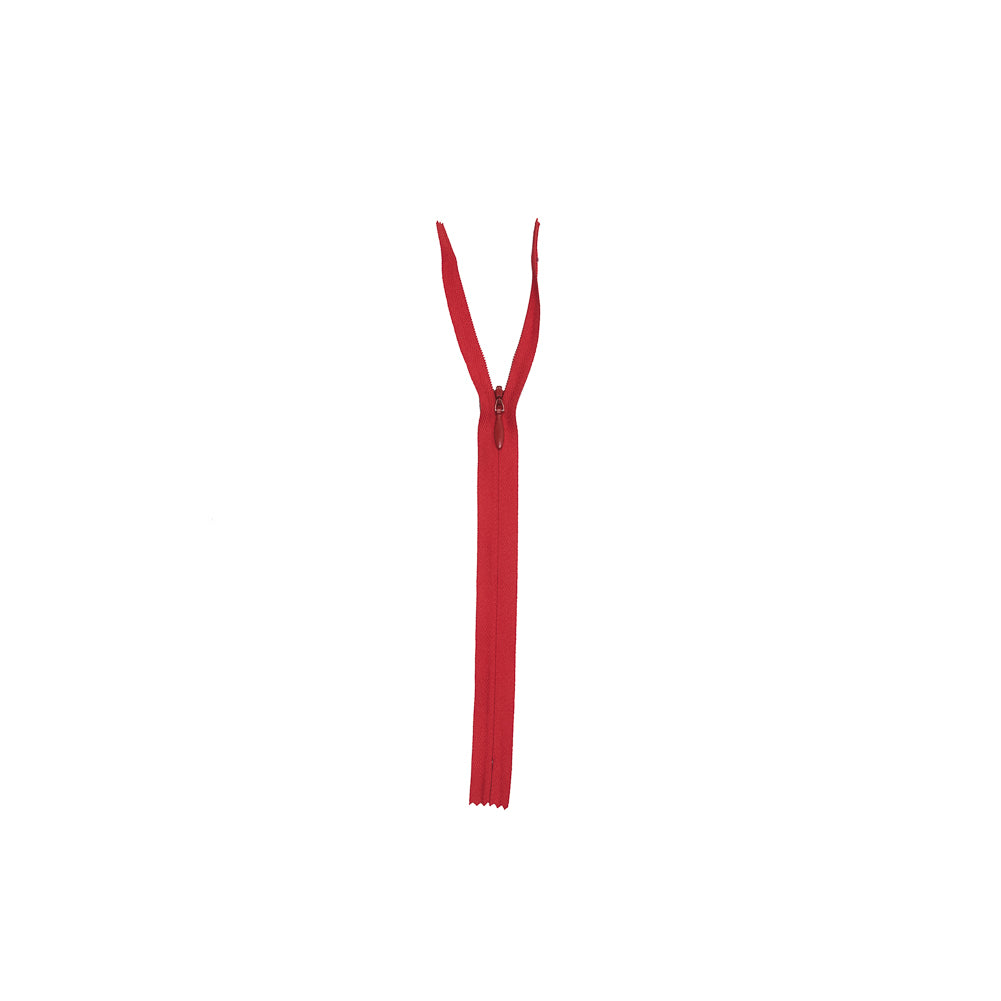 Invisible Zipper 9" by YKK - 820 Bright Red Detail