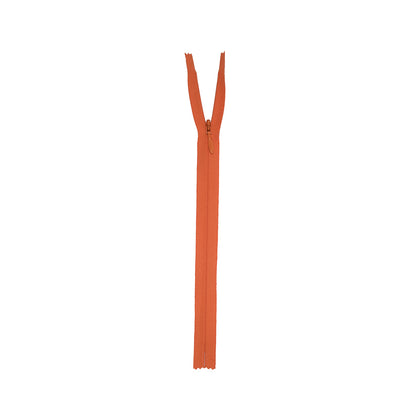 Invisible Zipper 9" by YKK - 849 Flame Orange Detail