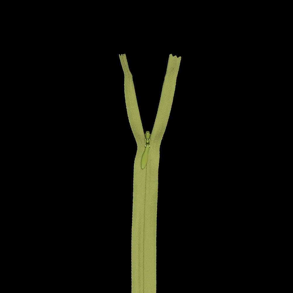 Invisible Zipper 9" by YKK - 875 Bright Chartreuse