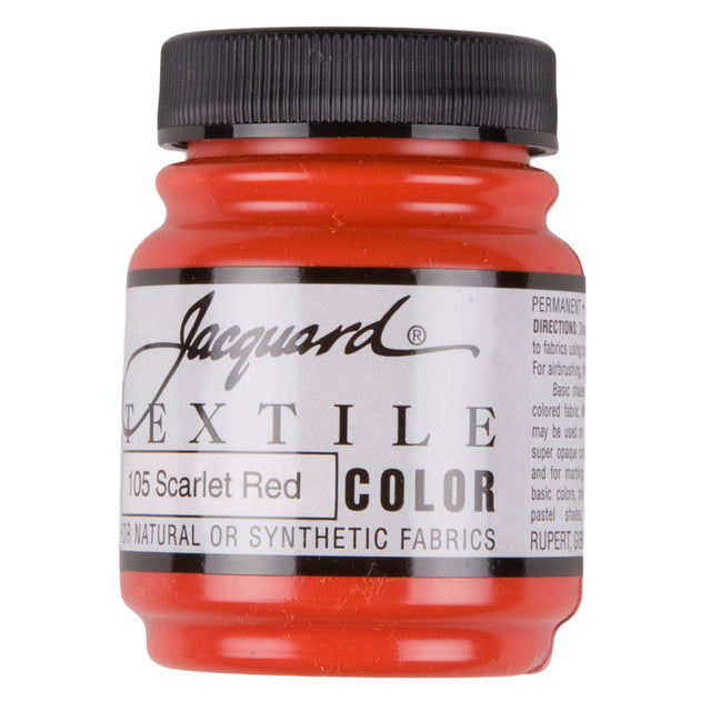 Jacquard Textile Color Fabric Paint - 105 Scarlet Red