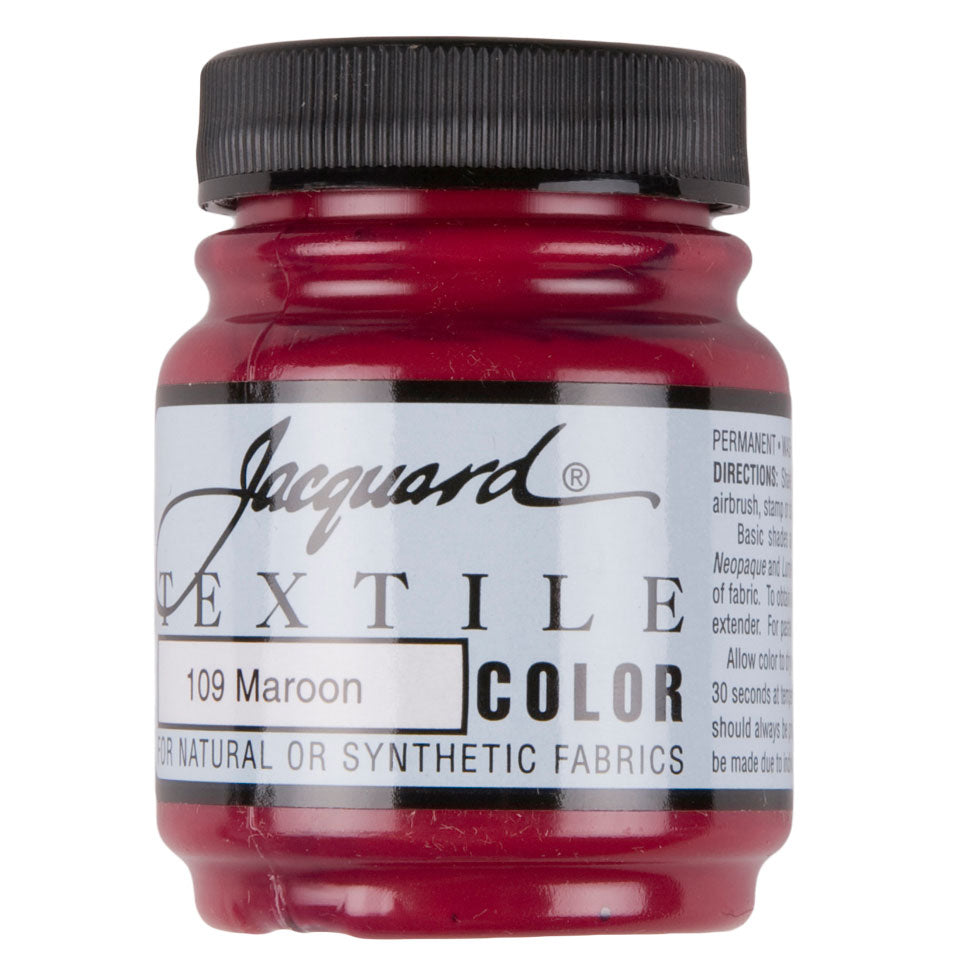 Jacquard Textile Color Fabric Paint - 109 Maroon