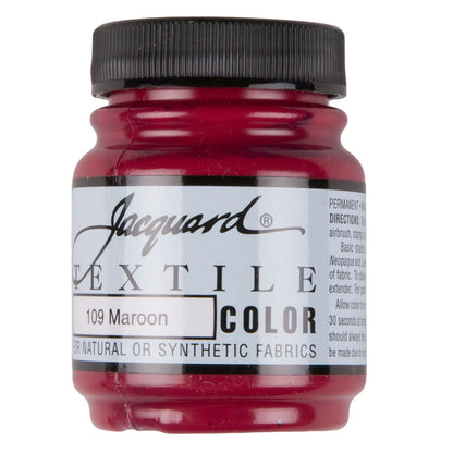 Jacquard Textile Color Fabric Paint - 109 Maroon