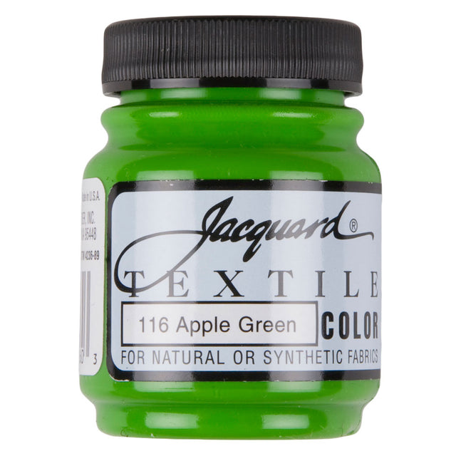 Jacquard Textile Color Fabric Paint - 116 Apple Green