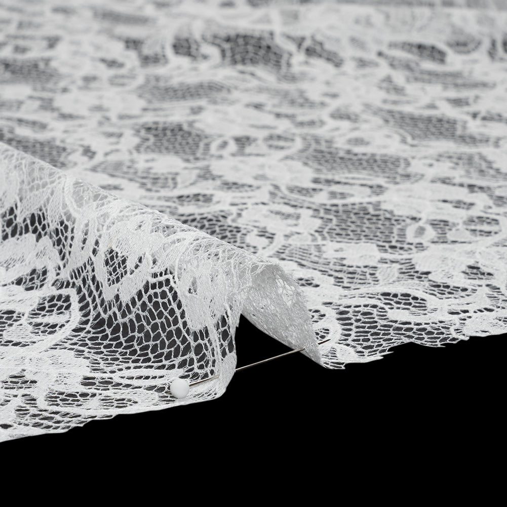 Chantilly Lace - Ivory Floral Vines - Detail
