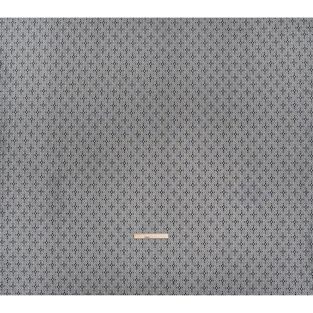 Nylon Raschel Mesh Lace - Black Latticework and Dots - Full