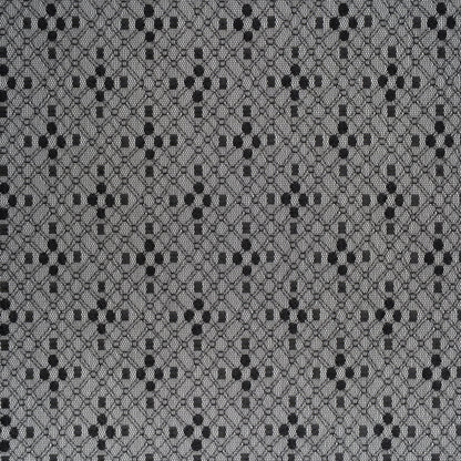 Nylon Raschel Mesh Lace - Black Latticework and Dots