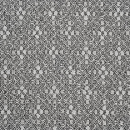 Nylon Raschel Mesh Lace - Ivory Latticework and Dots