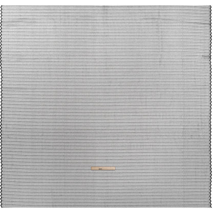 Rayon and Nylon Corded Lace with Little Scallop Finished Edges - Black and White Archway Stripes