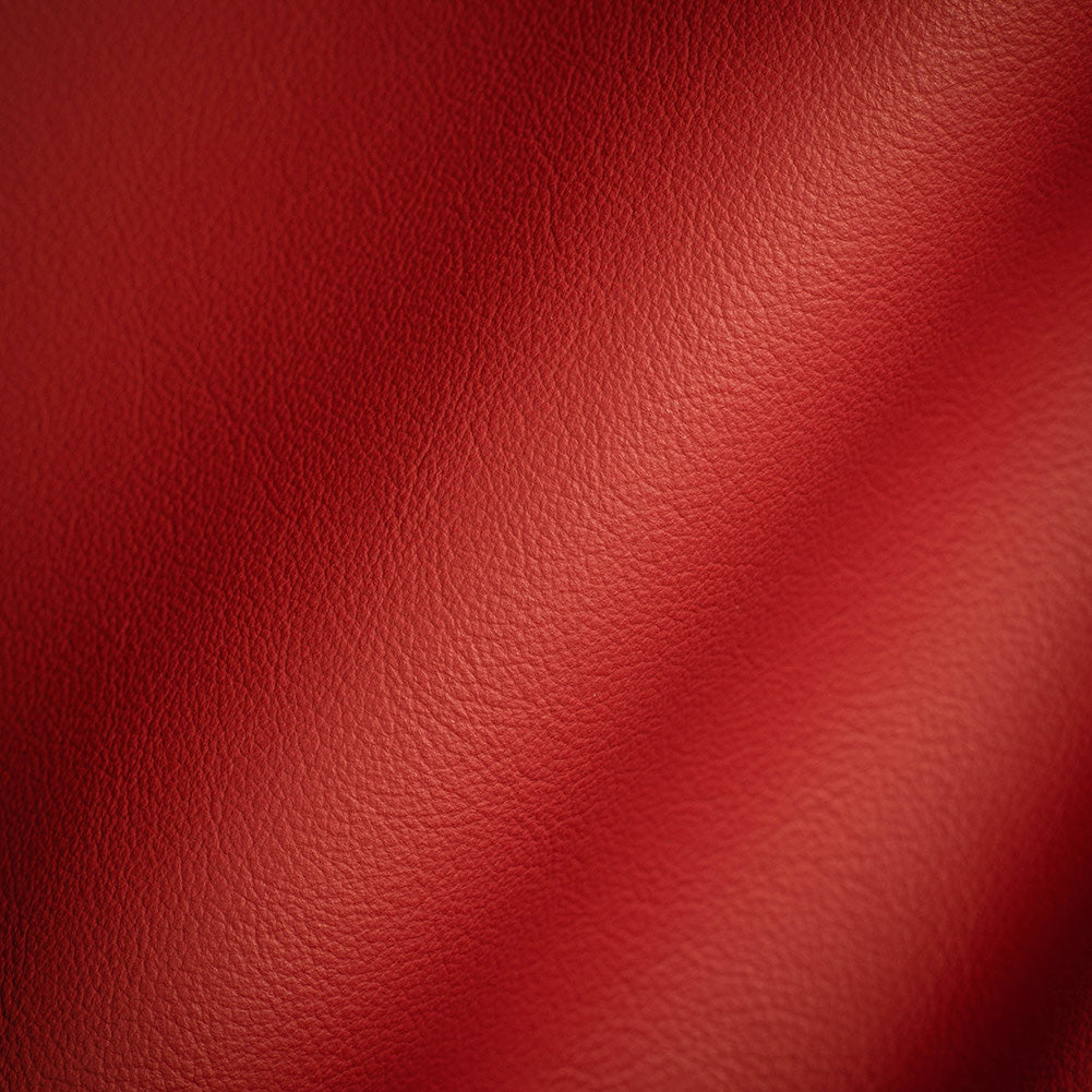 Port Italian Fire Engine Red Top Grain Performance Cow Leather Hide with Protective Finish