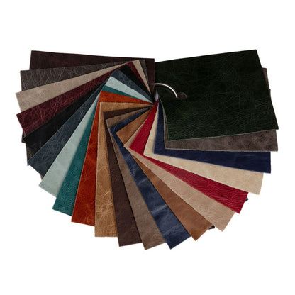 Madeira Italian Bayou Aniline Dyed Waxed Top Grain Cow Leather Hide Drape