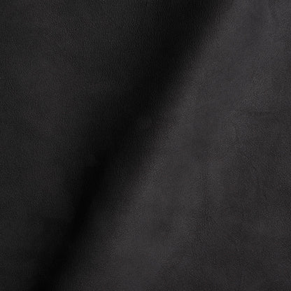 Martini Italian Black Aniline Dyed Smooth Nubuck Top Grain Cow Leather Hide