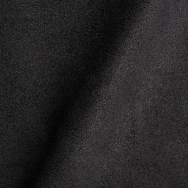 Martini Italian Black Aniline Dyed Smooth Nubuck Top Grain Cow Leather Hide