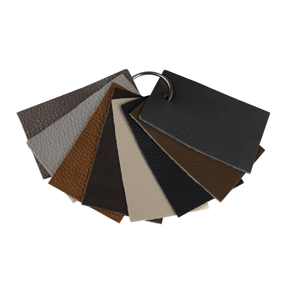 Daiquiri Italian Mist Blue Pearlized Semi-Aniline Top Grain Performance Cow Leather Hide Folded