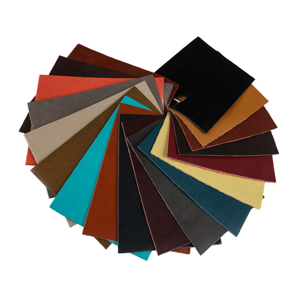 Margarita Italian Oak Semi-Aniline Hand Antiqued Performance Top Grain Cow Leather Hide Folded