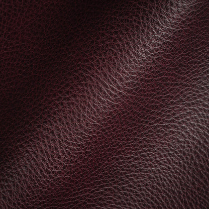 Moscato Italian Burgundy Aniline Dyed Soft Top Grain Performance Cow Leather Hide with Protective Topcoat