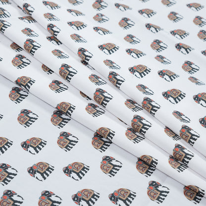 Mood Exclusive Le Cirque Charmant Elephant Printed Cotton Poplin