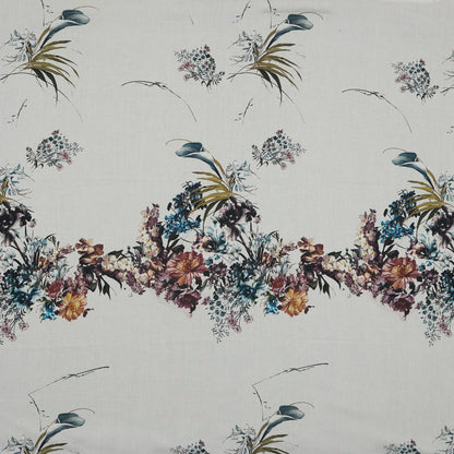 Cotton Voile Panel - Floral Band - Hera's Offering Print - Mood Exclusive Gaia Collection