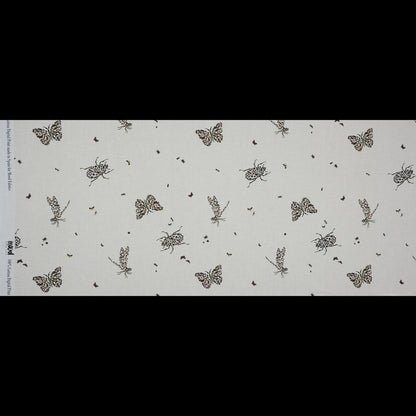 Cotton Voile - Floral Beetles and Butterflies - Tithonus' Lament Print - Mood Exclusive Gaia Collection