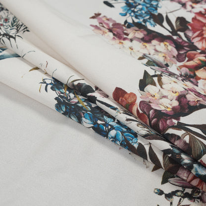 Stretch Cotton Sateen Panel - - Hera's Offering Print - Mood Exclusive Gaia Collection