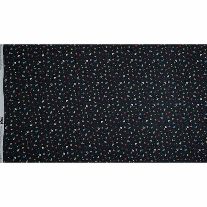 Cotton Voile - Black Pop Icons - Black Candy and Combat Print - Mood Exclusive Comic Collection