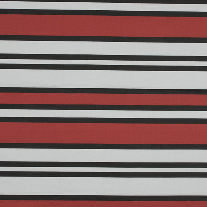Stretch Cotton Sateen - Red and White Stripes - Mood Exclusive Aina Stripe Print