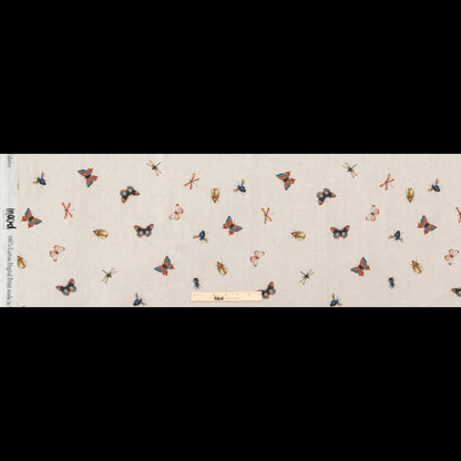 Cotton Voile - Cream Insects - Butterfly Effect Print - Mood Exclusive Harvest Collection