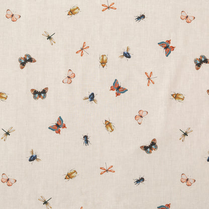 Cotton Voile - Cream Insects - Butterfly Effect Print - Mood Exclusive Harvest Collection