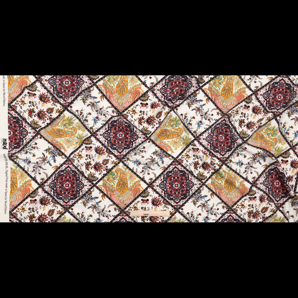Stretch Polyester Crepe - Floral Patchwork - Ardent Love Print - Mood Exclusive Kenko Collection - Full