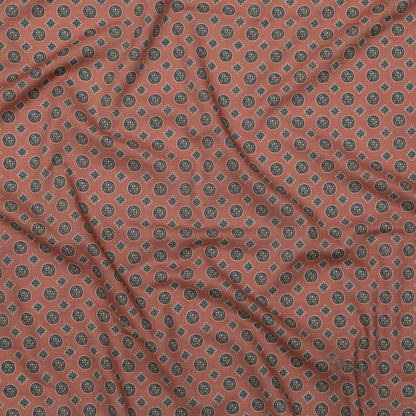 Cotton Voile - Rose Taupe Medallions - Peaceful Ease Print - Mood Exclusive Kenko Collection