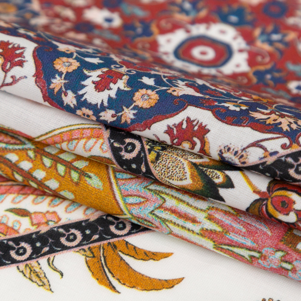 Cotton Voile - Floral Patchwork - Ardent Love Print - Mood Exclusive Kenko Collection - Folded