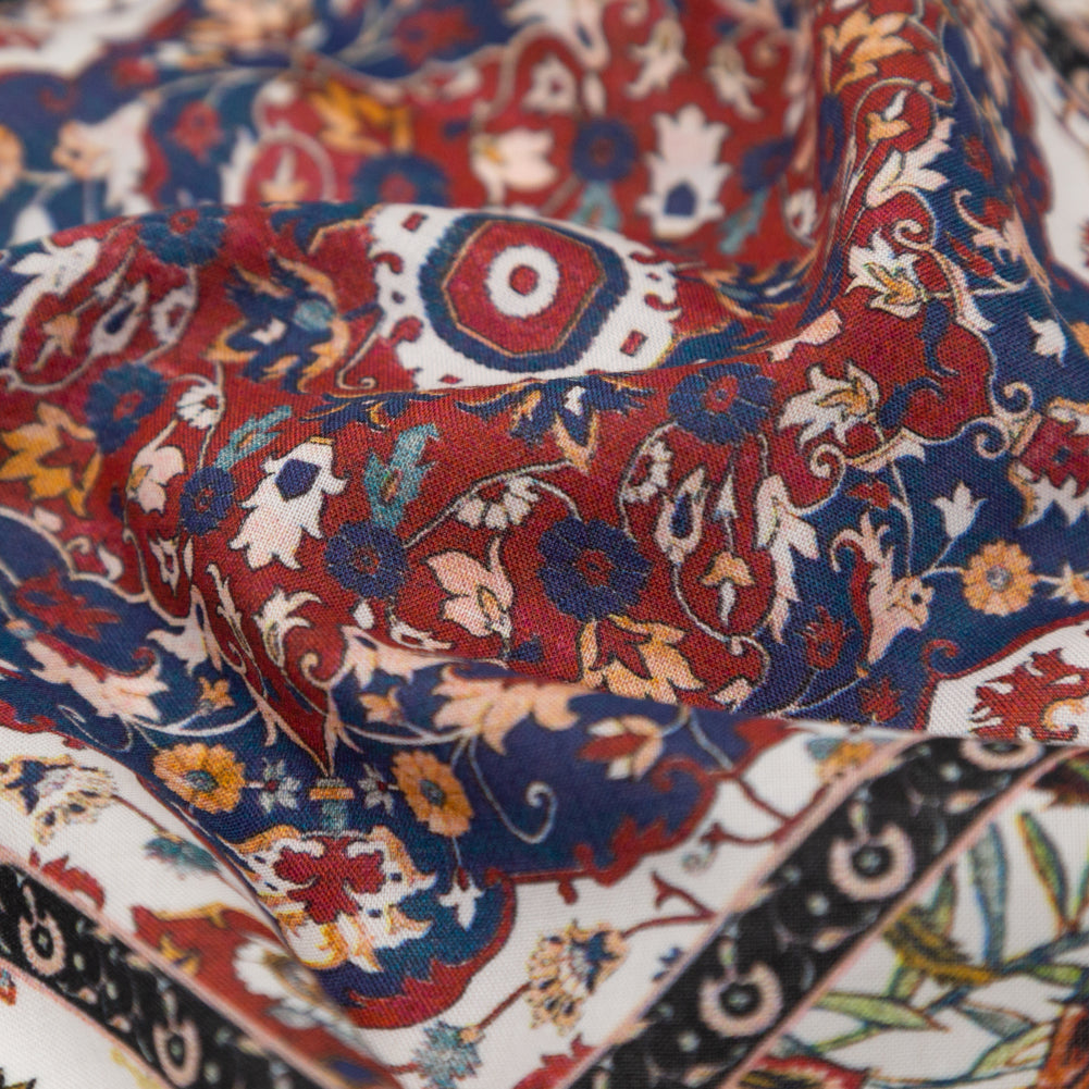 Cotton Voile - Floral Patchwork - Ardent Love Print - Mood Exclusive Kenko Collection - Detail