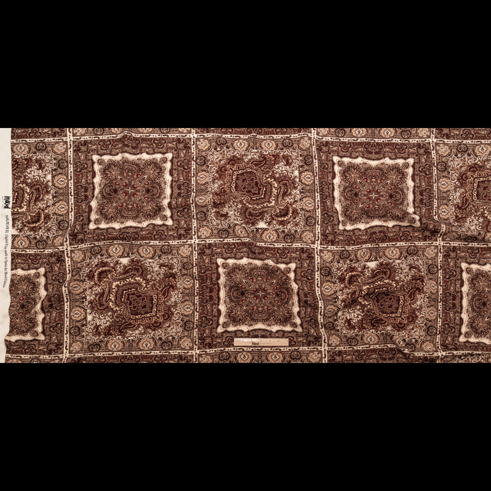Stretch Polyester Crepe - Bandana Patchwork - Majestic Medley Print - Mood Exclusive Serengeti Collection - Full