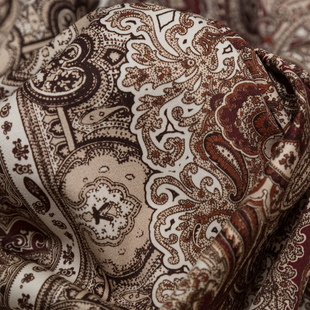 Stretch Cotton Sateen - Bandana Patchwork - Majestic Medley Print - Mood Exclusive Serengeti Collection - Detail