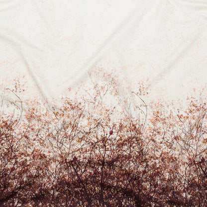 Stretch Cotton Sateen Panel - Brown Tree Branches - Celestial Canopy Print - Mood Exclusive Serengeti Collection