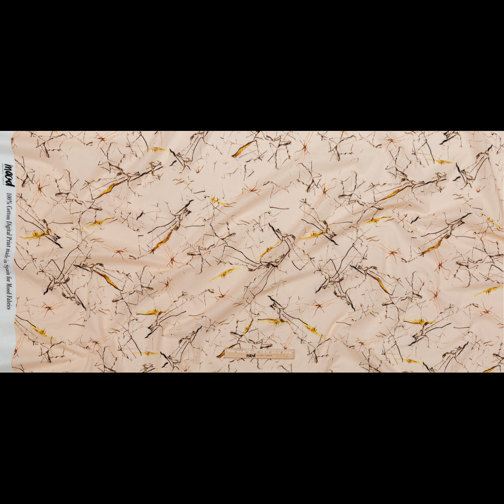 Cotton Voile - Pale Pink Abstract - Fragmented Impressions Print - Mood Exclusive Serengeti Collection - Full