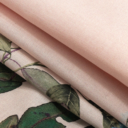 Cotton Voile - Pink and Multicolor Floral Border - Adagio Print - Mood Exclusive Viso Collection