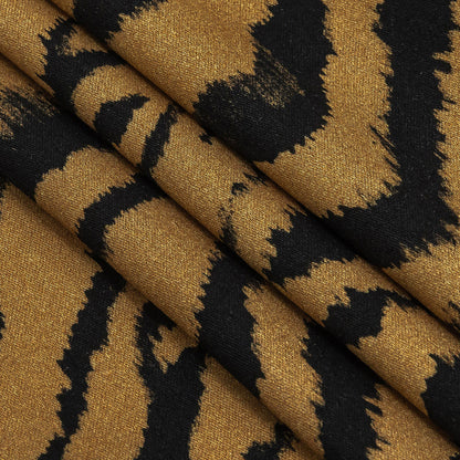 Rayon Challis - Orange Tiger Stripes - Genus Panthera Print - Mood Exclusive Rio Collection