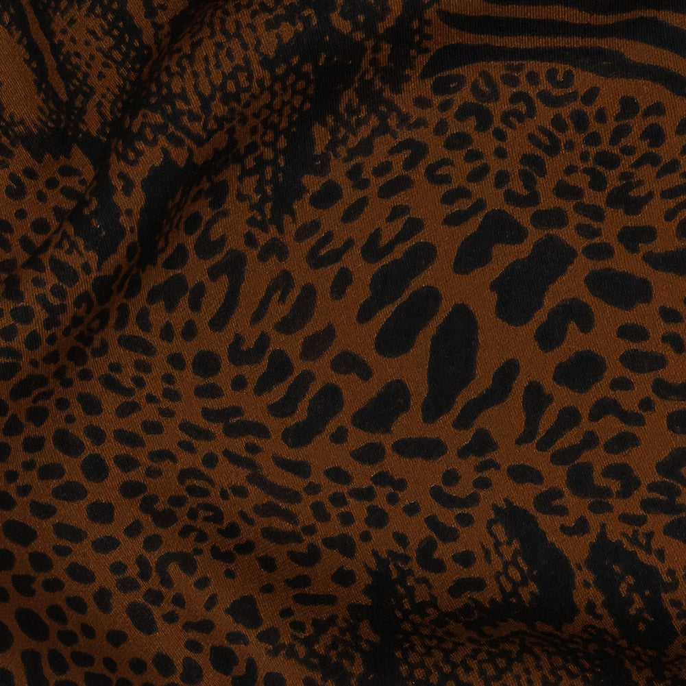 Rayon Challis - Animal Print Patchwork - Untamed Masquerade Print - Mood Exclusive Rio Collection - Detail