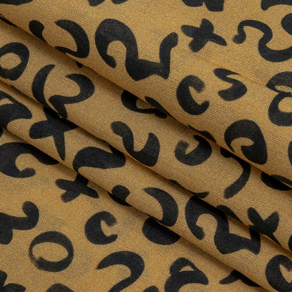 Cotton Voile - Straw Doodle Spots - Ancient Iconography Print - Mood Exclusive Rio Collection